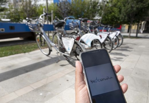 O concello lanza a aplicación móbil BiciCoruña que permite retirar as bicicletas sen que sexa necesario utilizar a tarxeta
